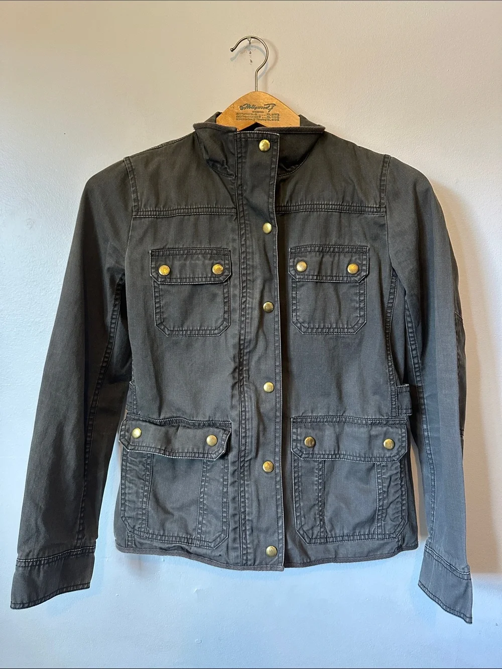 J. Crew Gunmetal Gray Boyfriend Field Jacket  Women's XS